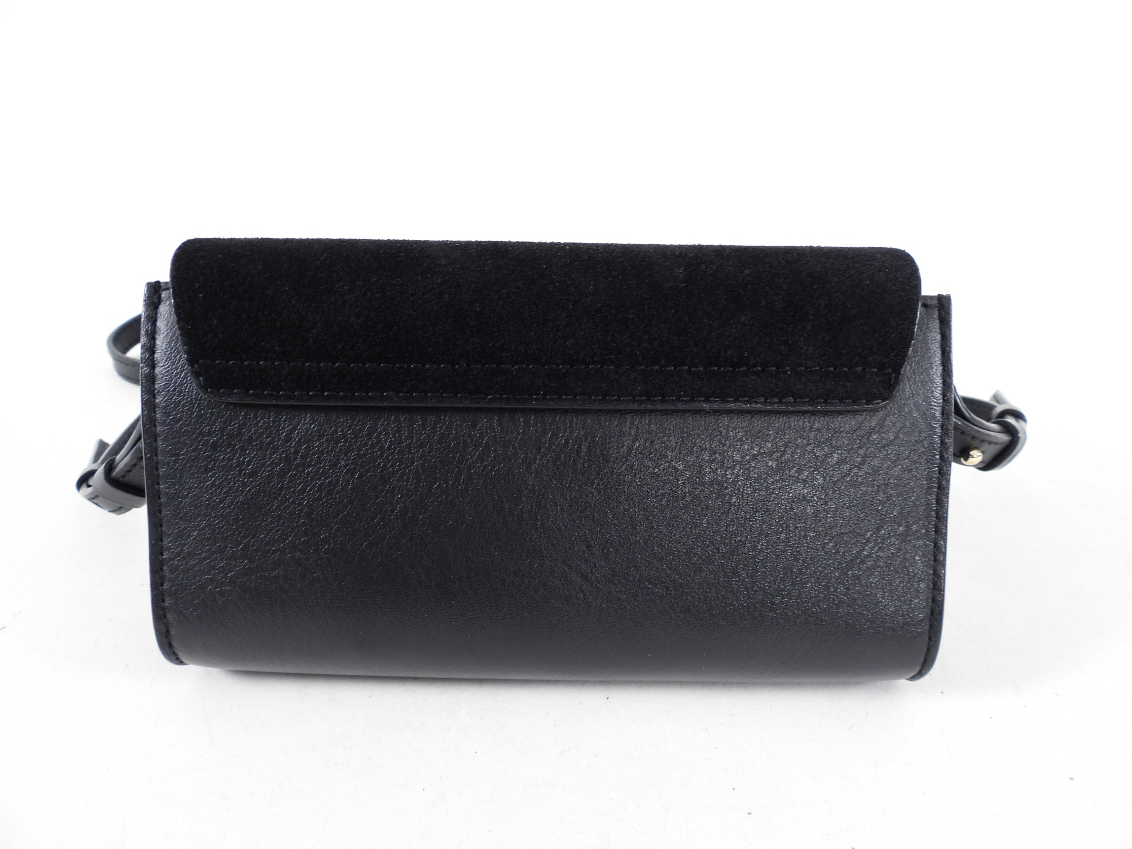 Chloe Black Mini Faye Wallet on Strap Crossbody Bag - Stylish Leather Shoulder Purse for Women | Perfect for Everyday Use, Travel & Date Nights