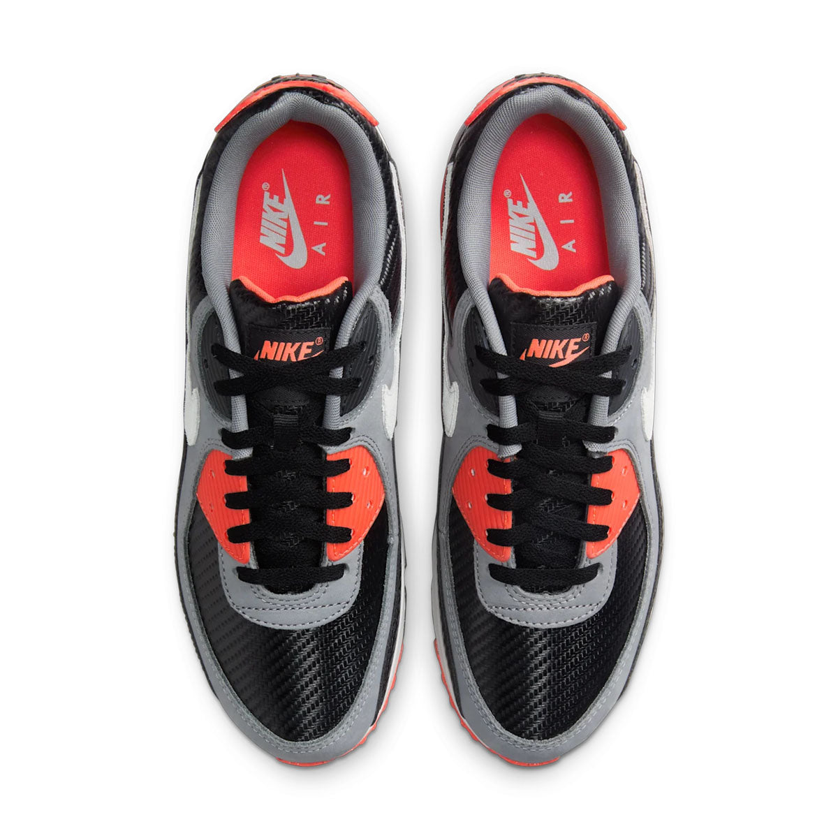 Nike Air Max 90 Premium 'Infrared Carbon' Running Shoes - Men's Retro Sneakers for Casual Wear, Gym & Street Style Fashion
