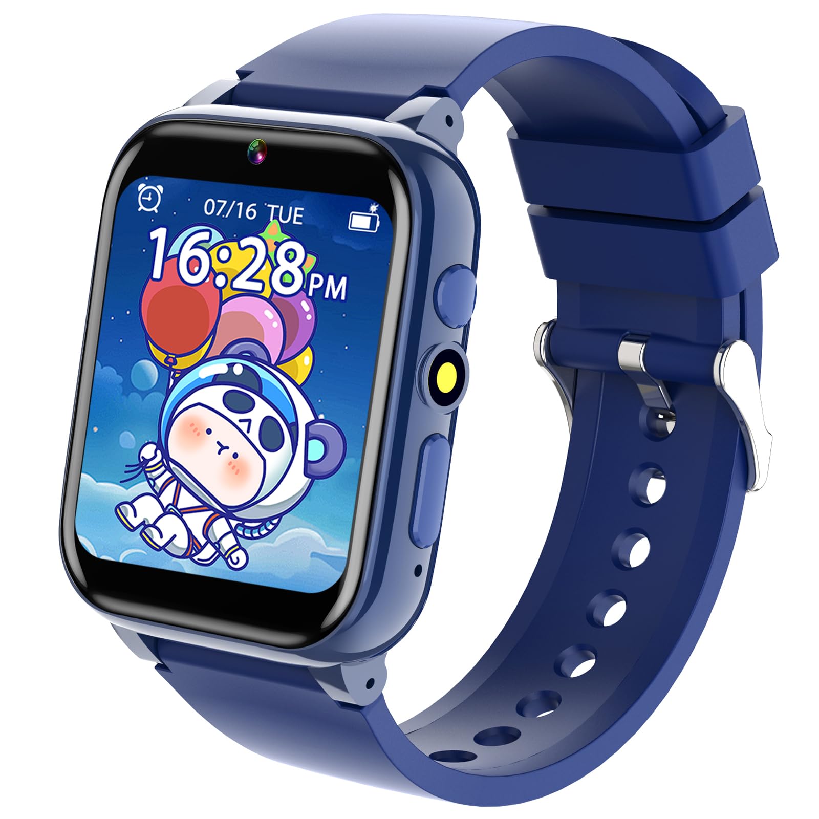 Kids Smart Watch with 26 Games, Camera, Music & Video Player - Waterproof GPS Tracker for Boys & Girls Ages 3-12 - Perfect for Outdoor Play, School & Birthday Gifts (Blue)