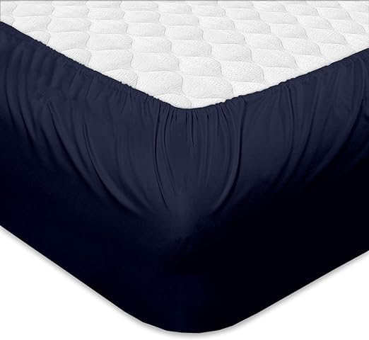 Premium 600 Thread Count 100% Cotton Split King Sheet Set for Adjustable Beds - 15