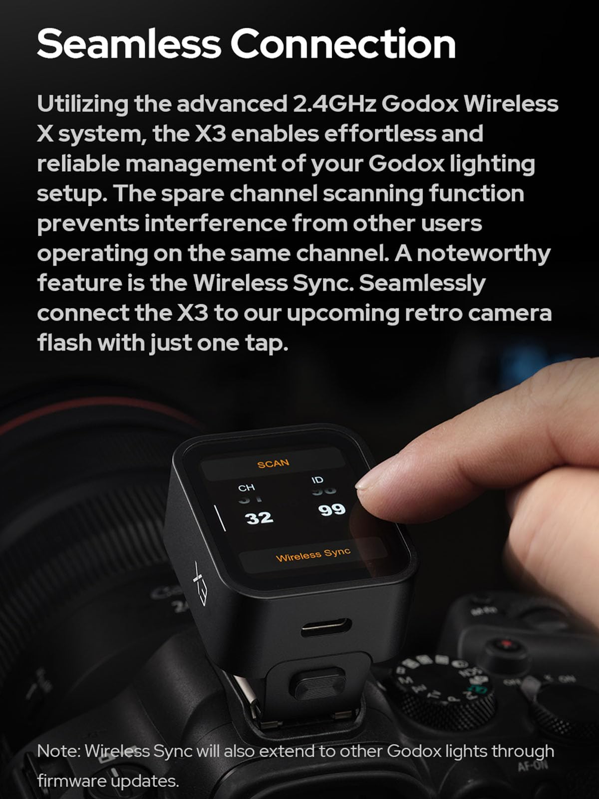 Godox X3N TTL Wireless Flash Trigger for Nikon Cameras - OLED Touchscreen Transmitter with Built-in Lithium Battery & Quick Charge (Upgrade from Xpro-N/XProII-N) - Perfect for Studio, Portrait & Event Photography