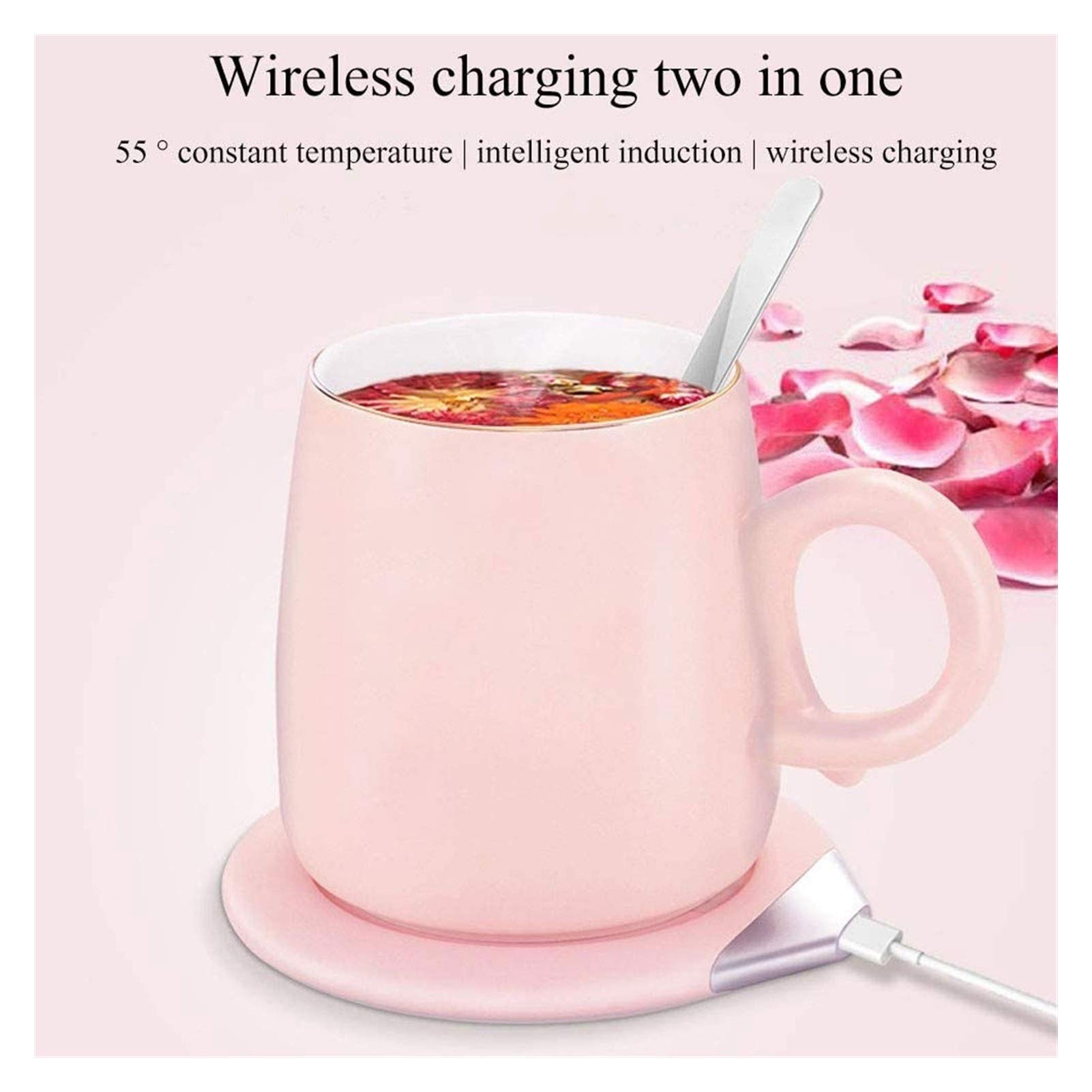 Electric Coffee Warmer for Desk with Auto Shut Off - Smart Cup Warmer for Coffee, Tea, Milk & Hot Chocolate - Perfect for Office, Home & Dorm Use