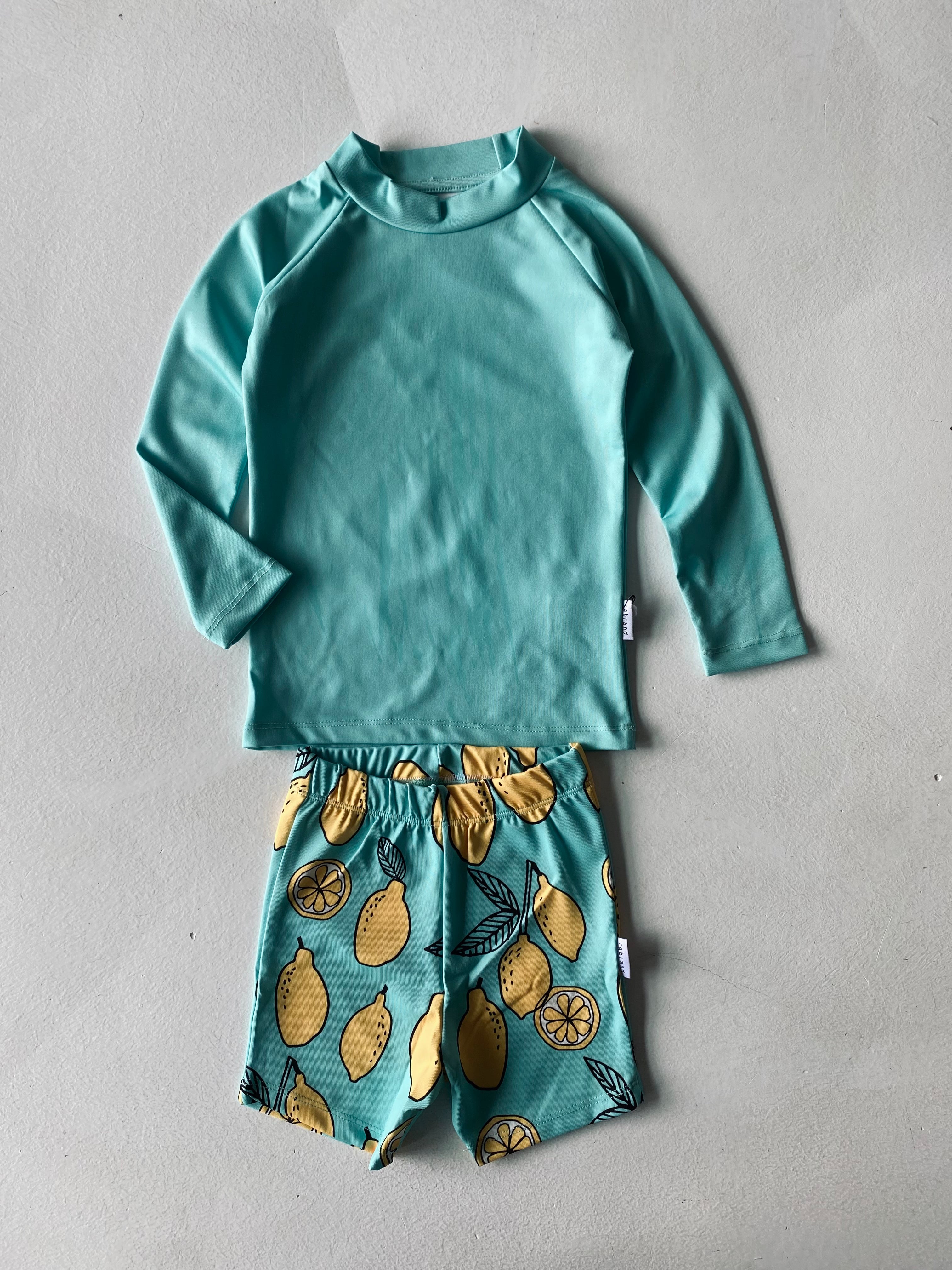Kids Long Sleeve T-Shirt and Shorts Swimsuit Set for Ages 3-9 - Perfect for Beach, Pool, and Summer Playtime