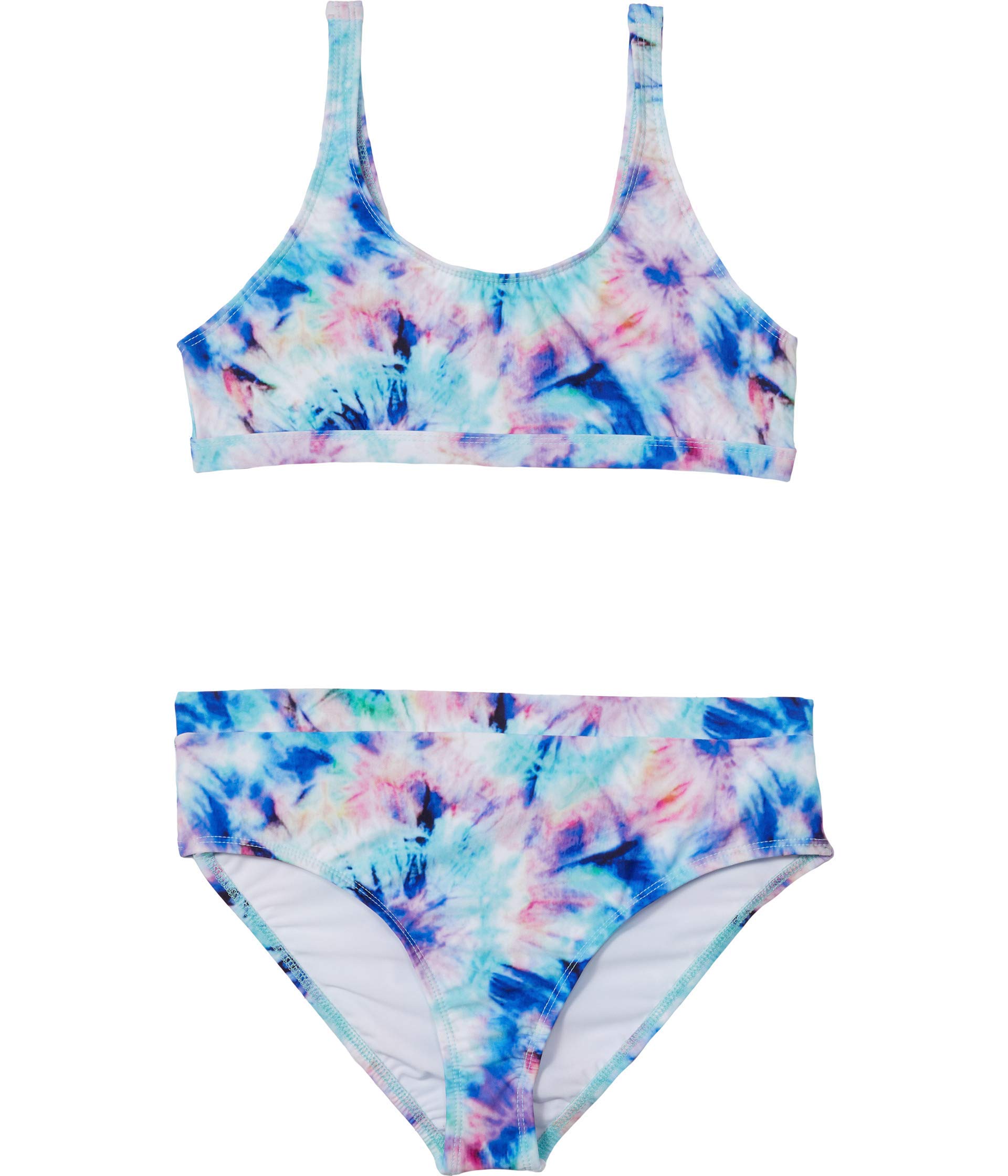 Girl's Brighter Side Bralette & High-Waist Panty Set - Toddler to Big Kids Sizes (7) - Soft Cotton Underwear for Play, Dance & Everyday Comfort