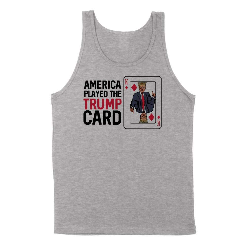 Unisex Trump Card Tank Top - Patriotic American Graphic Tee for Men & Women | Perfect for Political Rallies, Fourth of July, and Casual Wear