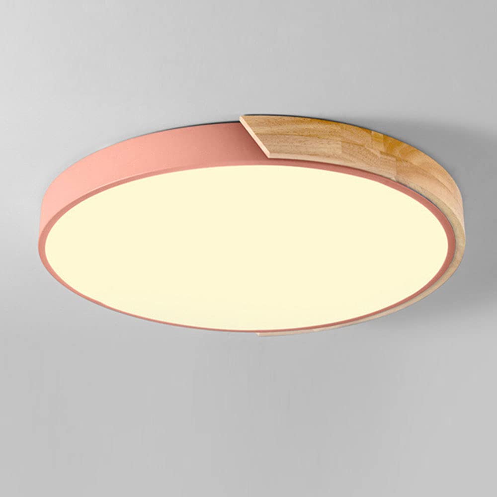 Tri-Color Dimmable LED Panel Light - Flush Mount Ceiling Lamp with Nordic Macaron Design for Kids Room, Bedroom & Living Room - Easy Installation & Energy Efficient Lighting Fixture