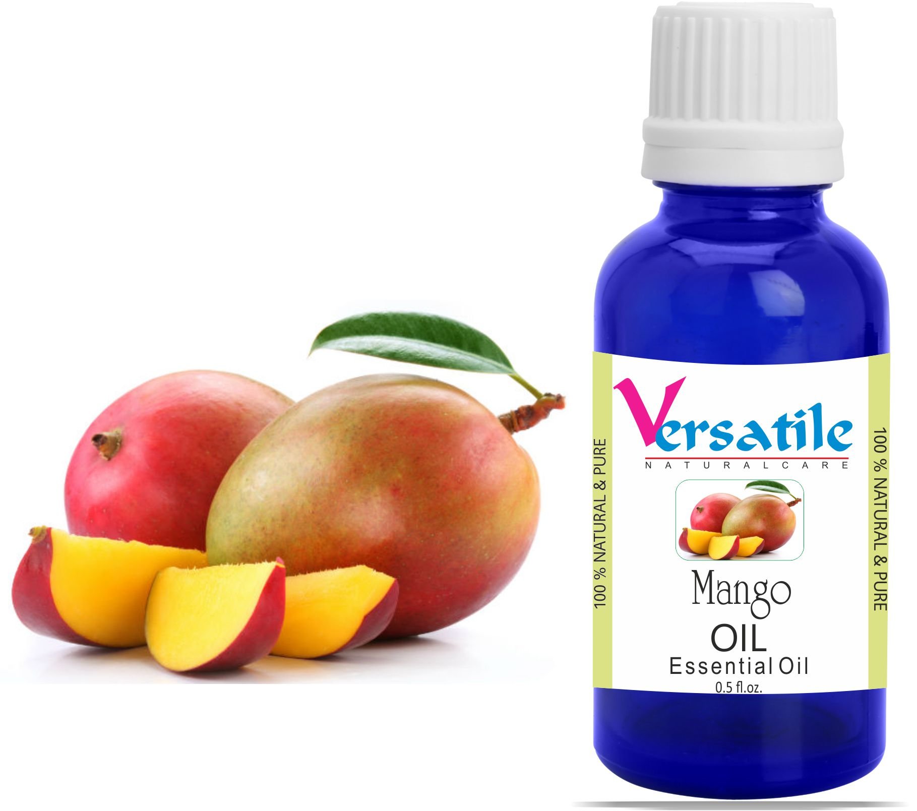 100% Pure Natural Mango Oil for Aromatherapy - 3ml to 1000ml Size Options | Essential Oil for Diffusers, Massage & Skin Care | Relaxing & Moisturizing Benefits