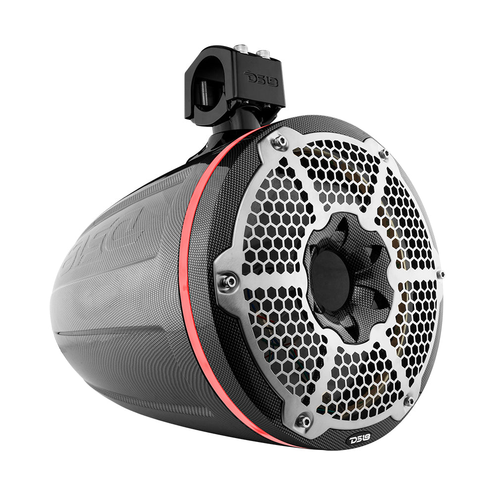 NXL 10 Marine and Powersports Empty Tower LED RGB Lights - Black Carbon Fiber for Boats, ATVs & UTVs | Waterproof & Durable Off-Road Lighting