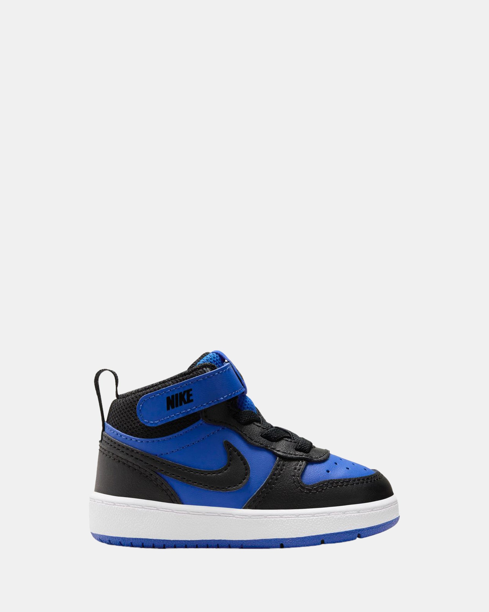 Nike Court Borough Mid 2 Infant Sneakers - Game Royal/Black White Basketball Shoes for Toddlers - Perfect for Playground, School & Casual Wear