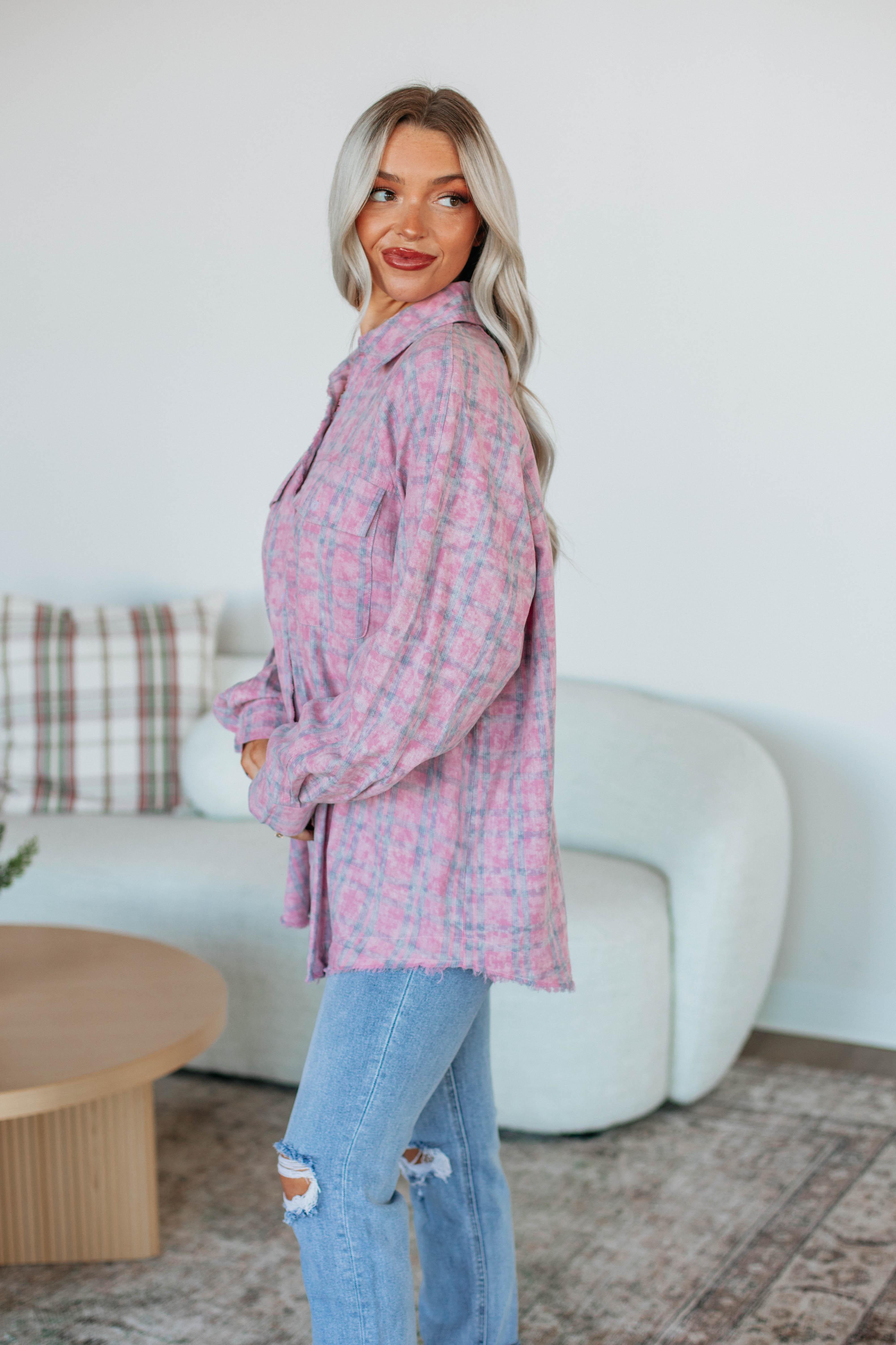 Amrie Flannel Top for Women - Soft & Cozy Plaid Shirt - Perfect for Fall, Winter & Outdoor Activities