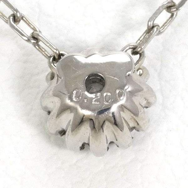 18K White Gold Diamond Necklace for Women - Elegant Pendant Jewelry Gift for Anniversary, Wedding & Special Occasions