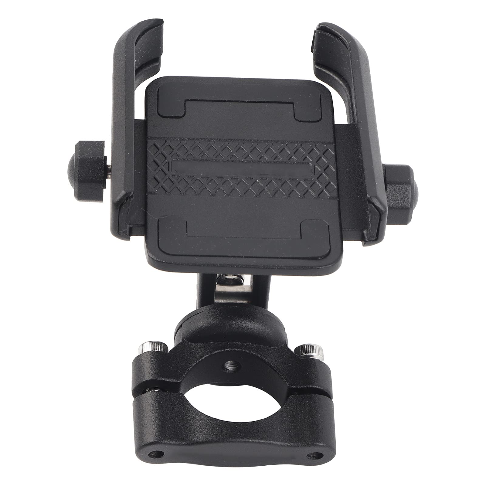 Universal Phone Mount Holder for Motorcycle & Bicycle - Adjustable Handlebar Bracket Compatible with 4-6 Inch Smartphones (Black) - Perfect for GPS Navigation, Cycling & Outdoor Adventures
