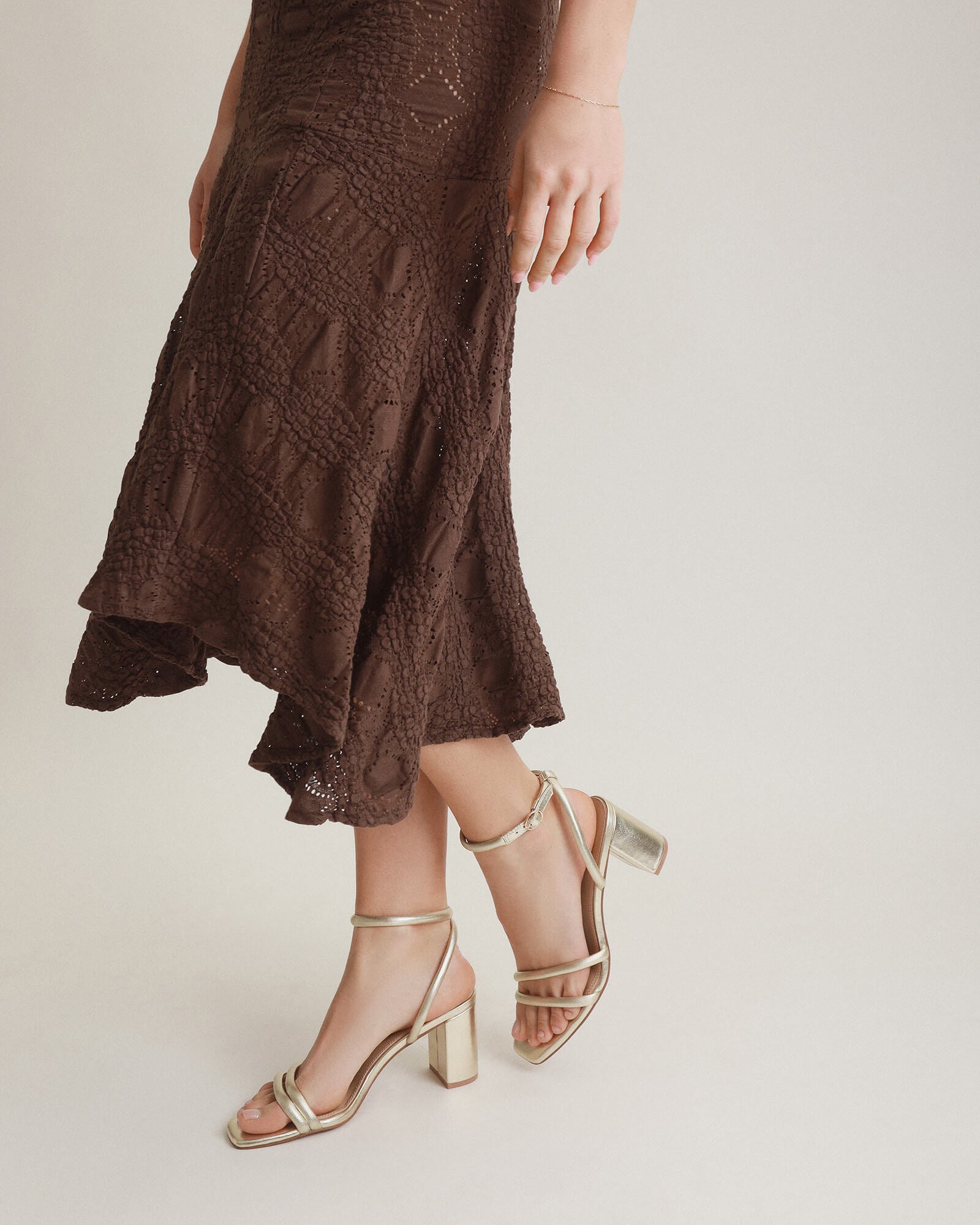 Nino High Heel Sandals for Women - Soft Gold Leather Strappy Summer Dress Shoes | Perfect for Weddings, Parties & Beach Vacations