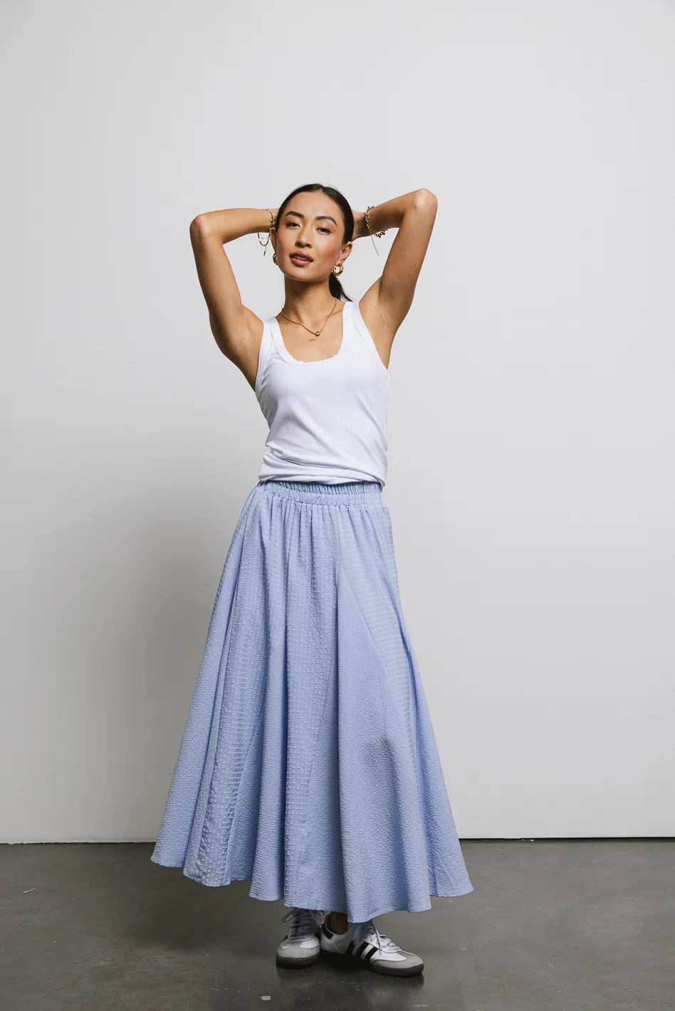 Olivia Ribbed Tank Top for Women - Off White | Soft Stretchy Fit | Casual & Layering Essential | Perfect for Summer Outfits, Beachwear & Everyday Comfort