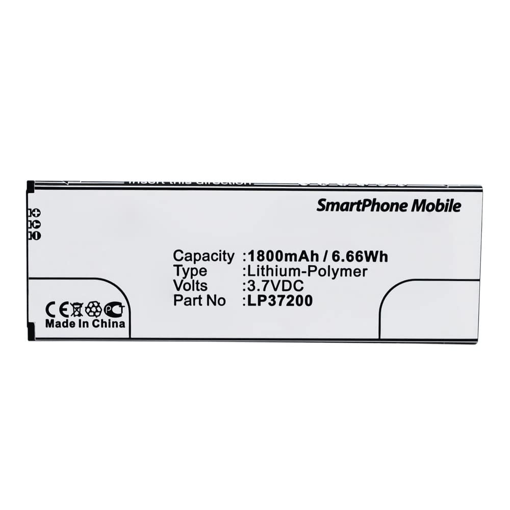 Synergy Digital Replacement Battery for Hisense LP37200 - 3.7V Li-Polymer 1800mAh Cell Phone Battery | Long-Lasting Power for Hisense Smartphones | Perfect for Travel, Work & Everyday Use