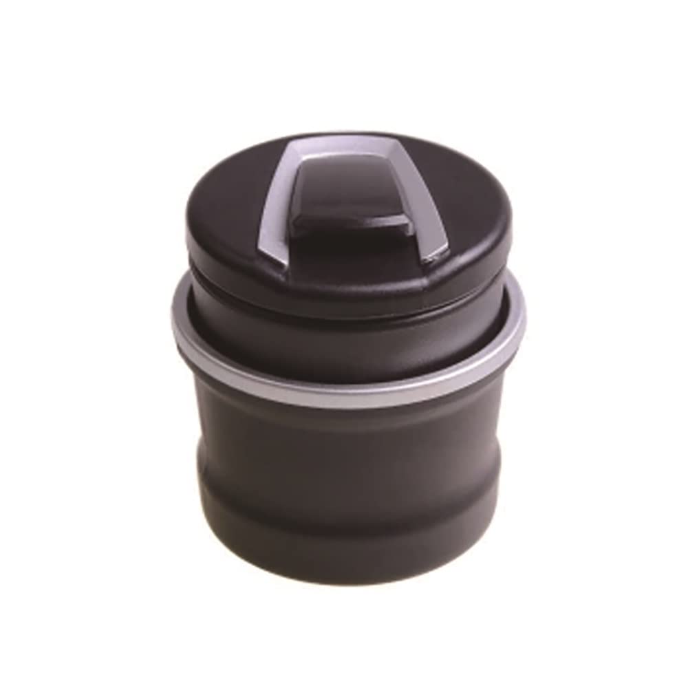 Portable Smokeless Car Ashtray with Lid - 2-in-1 LED Cigarette Smoke Absorber & Storage Box for BMW, Mercedes, Toyota & More | Durable Automotive Accessory for Road Trips & Commuting