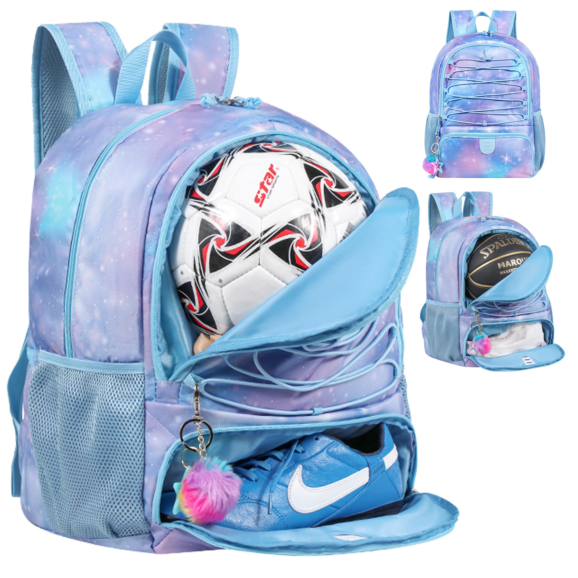 Best Basketball Backpack for Men & Women - 30L Lightweight Breathable Sports Bag with Shoe & Ball Compartment - Perfect for Soccer, Volleyball, Football, Gym, School & Travel