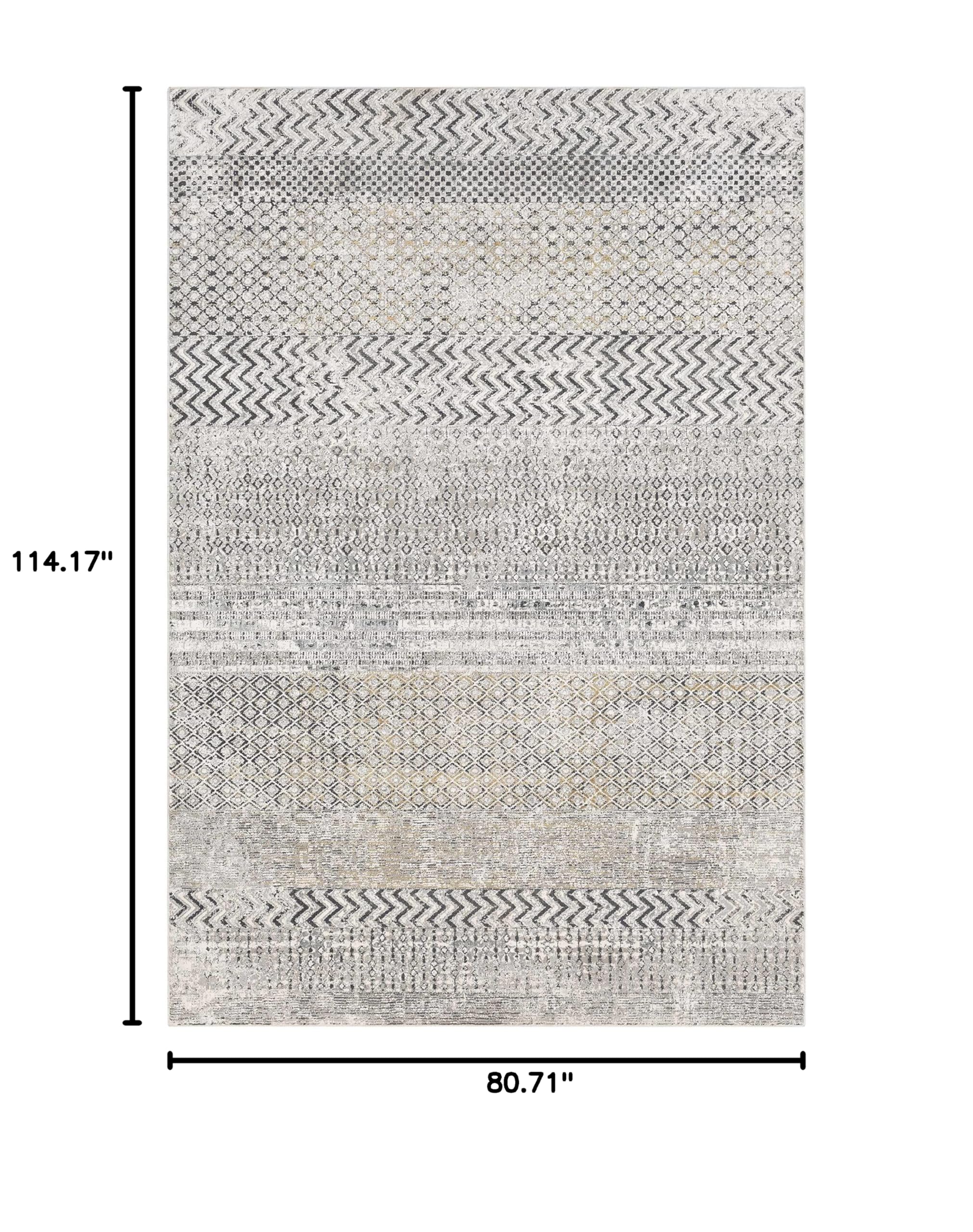 Modern Gray Hauteloom Rombauer Area Rug 6'9