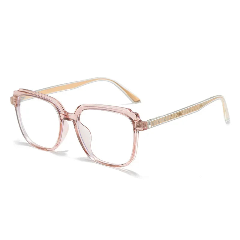 Aror Women's Full Rim Square Thick TR90 Alloy Eyeglasses Frame 45116 - Lightweight & Durable for Work, Reading & Fashion
