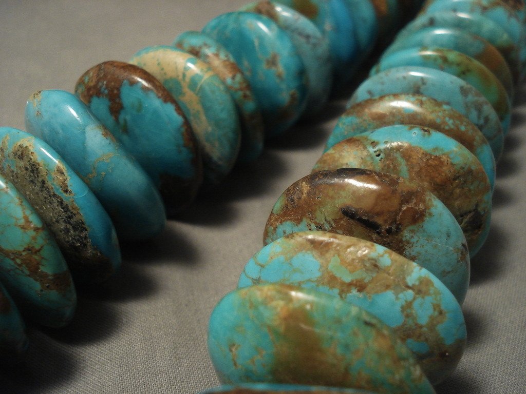 848g Largest Vintage Navajo Native American Jewelry - Authentic Royston Turquoise Necklace | Perfect for Southwest Style, Boho Fashion & Cultural Gift Giving