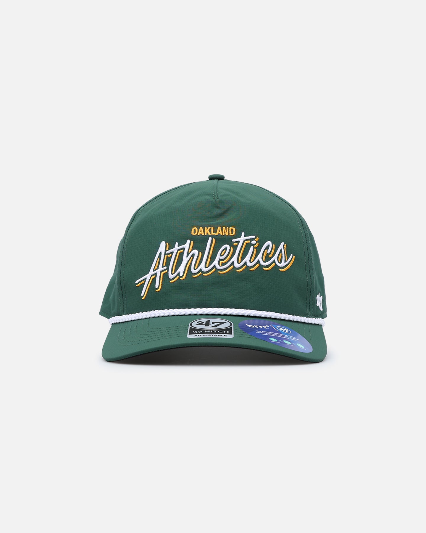 47 Brand Oakland Athletics Brrr° Fairway '47 Hitch Snapback Dark Green Hat - Official MLB Baseball Cap for Men & Women - Perfect for Game Day, Sports Events & Streetwear Fashion