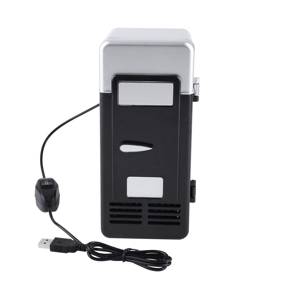 Unibell 12V Mini USB Fridge & Warmer - Portable Cooler and Heater for Drinks, Beverages, Cans (Black) - Perfect for Office, Car, Dorm, Travel & Gaming Setup