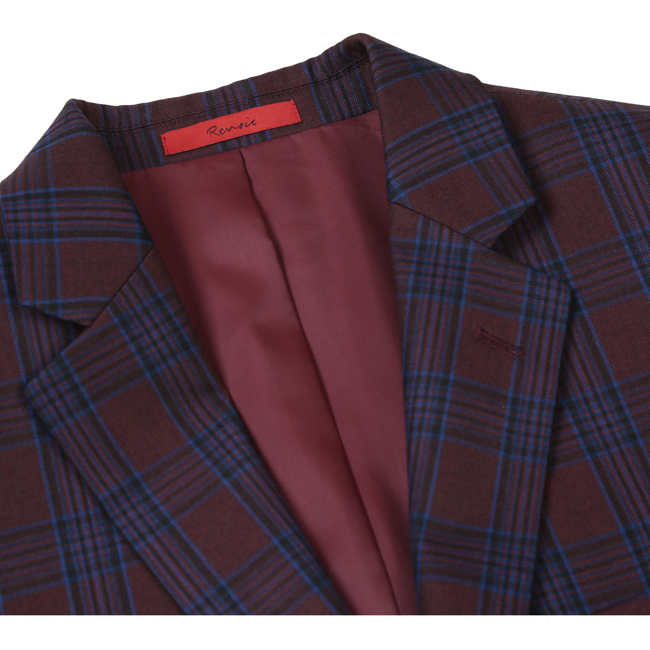 Alessandro Vitello by Renoir Slim Fit Blazer - Burgundy Men's Formal Jacket | Perfect for Business Meetings, Weddings & Special Occasions