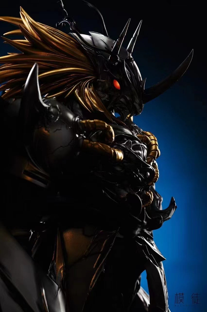 Buy MOTU Studio Black War Greymon Action Figure - Premium Collectible Dark Digimon Toy for Display & Battles | Perfect for Anime Fans & Digimon Collectors