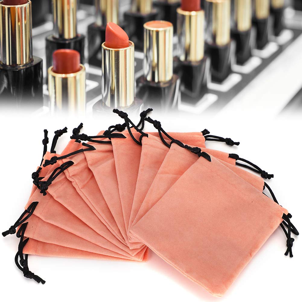 10Pcs Velvet Drawstring Gift Bags - Premium Mini Organizer Pouches for Jewelry, Party Favors & Wedding Gifts (10x12cm, Champagne) - Perfect for Christmas Presents, Birthday Party Favors & Special Occasion Gift Wrapping