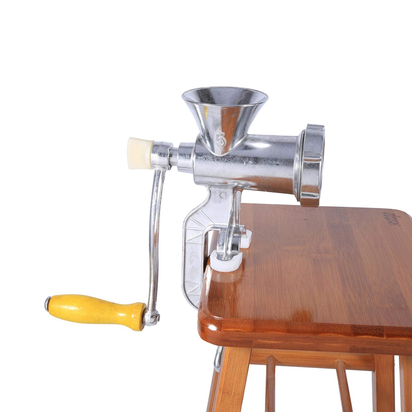 Premium Manual Meat Grinder - Heavy Duty Aluminum Alloy Hand Crank Pasta Maker & Sausage Stuffer for Beef, Pork, Chicken - Easy to Install & Clean - Perfect for Home Kitchen, Restaurant, Hotel & Butcher Shop - Ideal for Making Fresh Ground Meat, Homemade Sausages & Pasta Dough