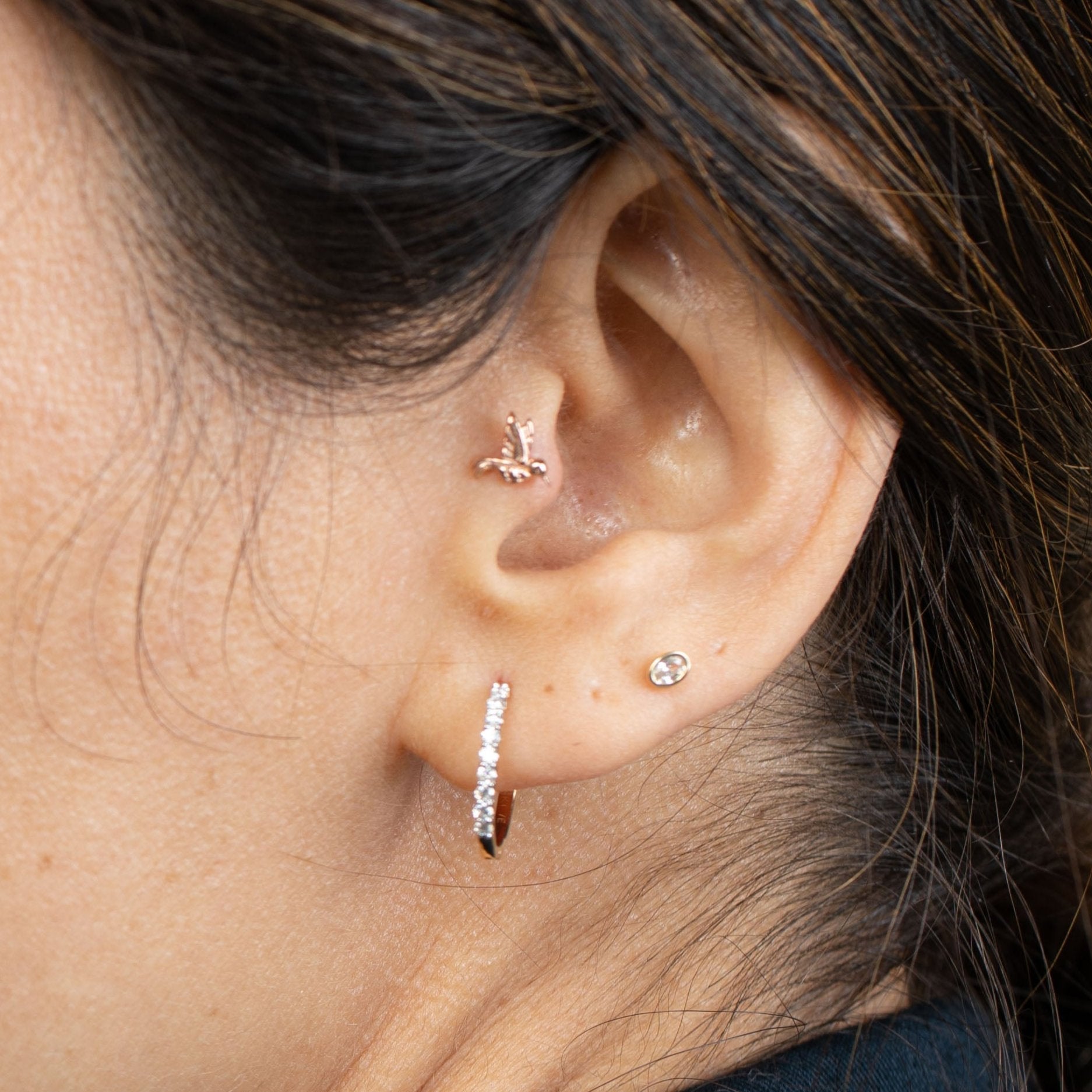 14K Yellow Gold Oval Gemstone Stud Earrings - Bezel Set Flat Back for Sensitive Ears | Perfect for Daily Wear, Work & Special Occasions