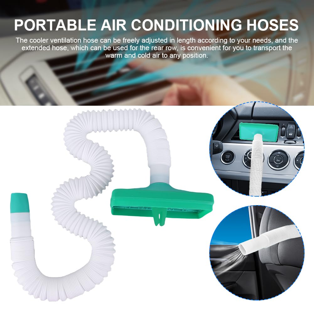 Men's Jewel Cooler - Car AC Vent Extender for Cooling & Warming, Easy-to-Use Air Vent Hose for Comfort While Driving (White) | Perfect for Long Road Trips & Summer Commutes