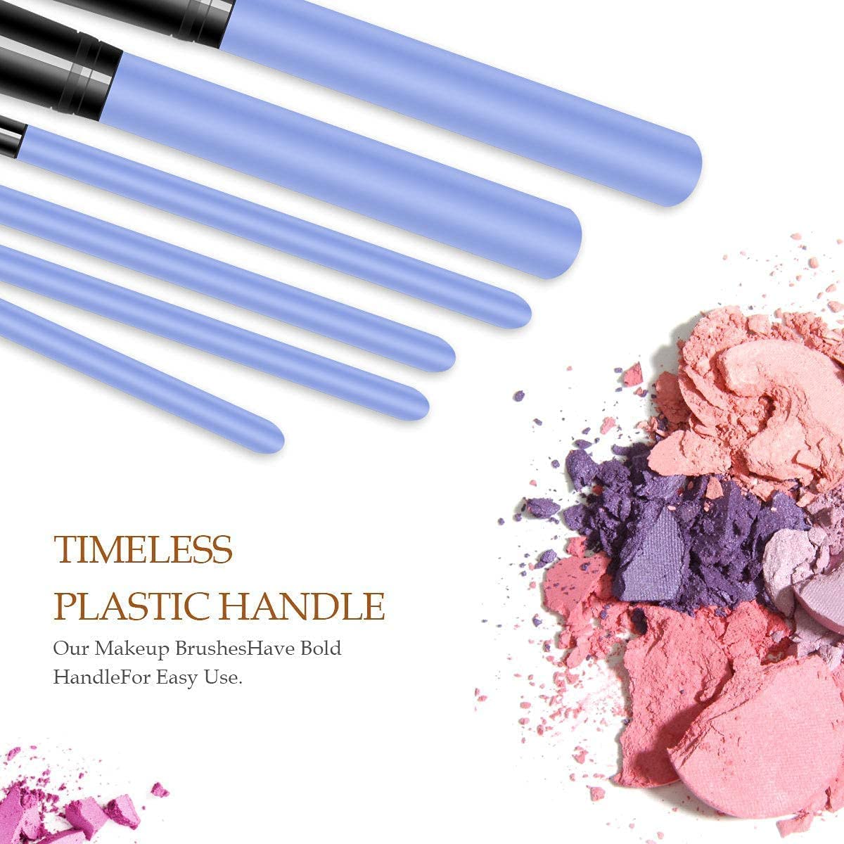 BELLAS Women's & Girls' 12-Piece Multicolor Makeup Kit with Blue Makeup Brushes Set - Perfect for Professional Makeup Artists & Beginners (Pack of 13) - Great for Travel, Home Use & Gift Giving
