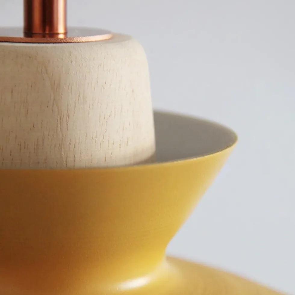 Modern Yellow Trumpet Pendant Light - Elegant Ceiling Lighting for Dining Room, Kitchen, or Bedroom Decor
