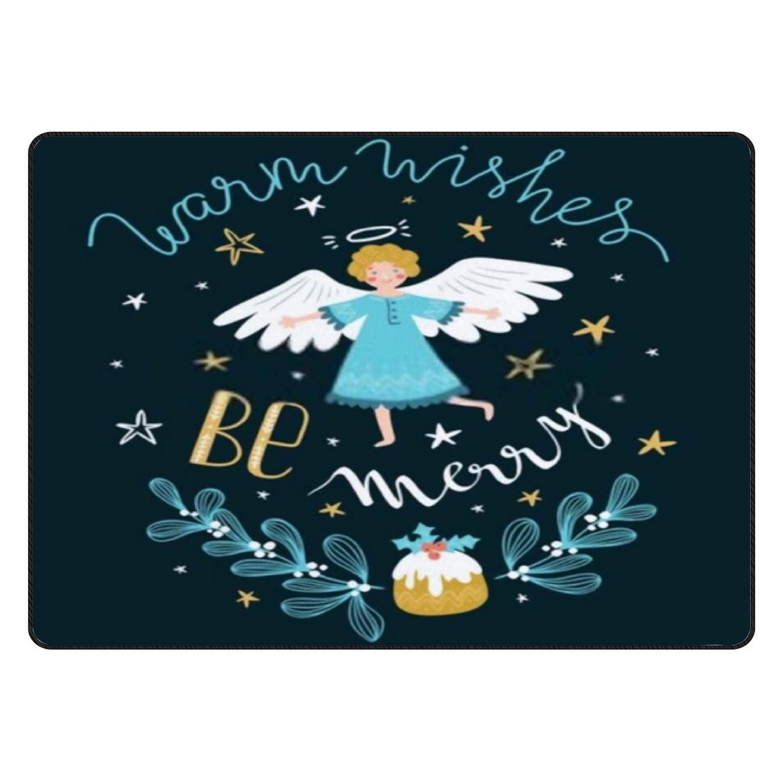 Non-Slip Soft Area Rugs 60x39in - Christmas Angel Collection for Bedroom, Living Room, Nursery, Dorm & Office Decor | Cozy Floor Mats, Runner Carpets for Kids & Home