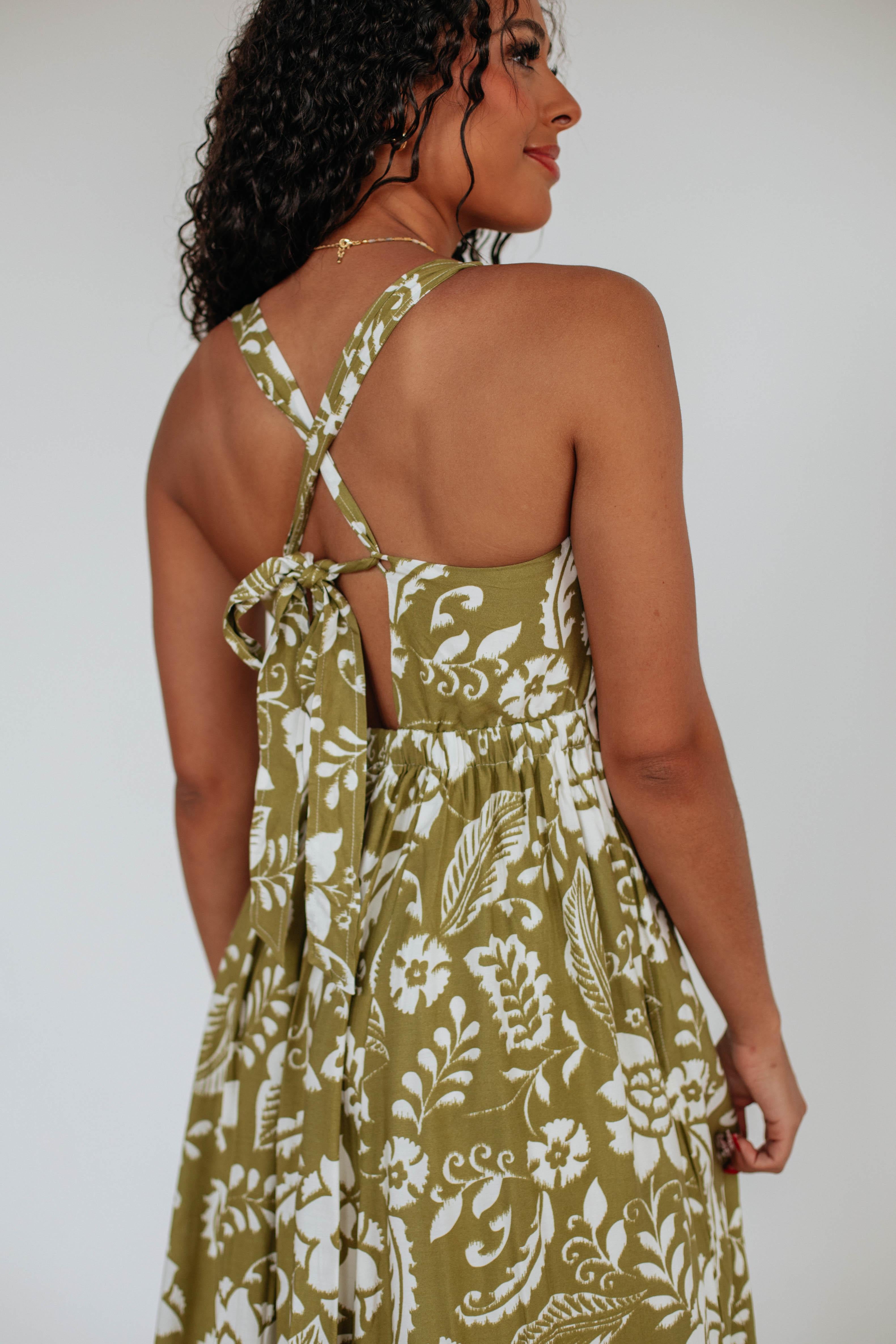 Aaralyn Maxi Dress for Women - Flowy Long Summer Dress with Pockets, Boho Chic Style - Perfect for Beach, Vacation, and Casual Outings