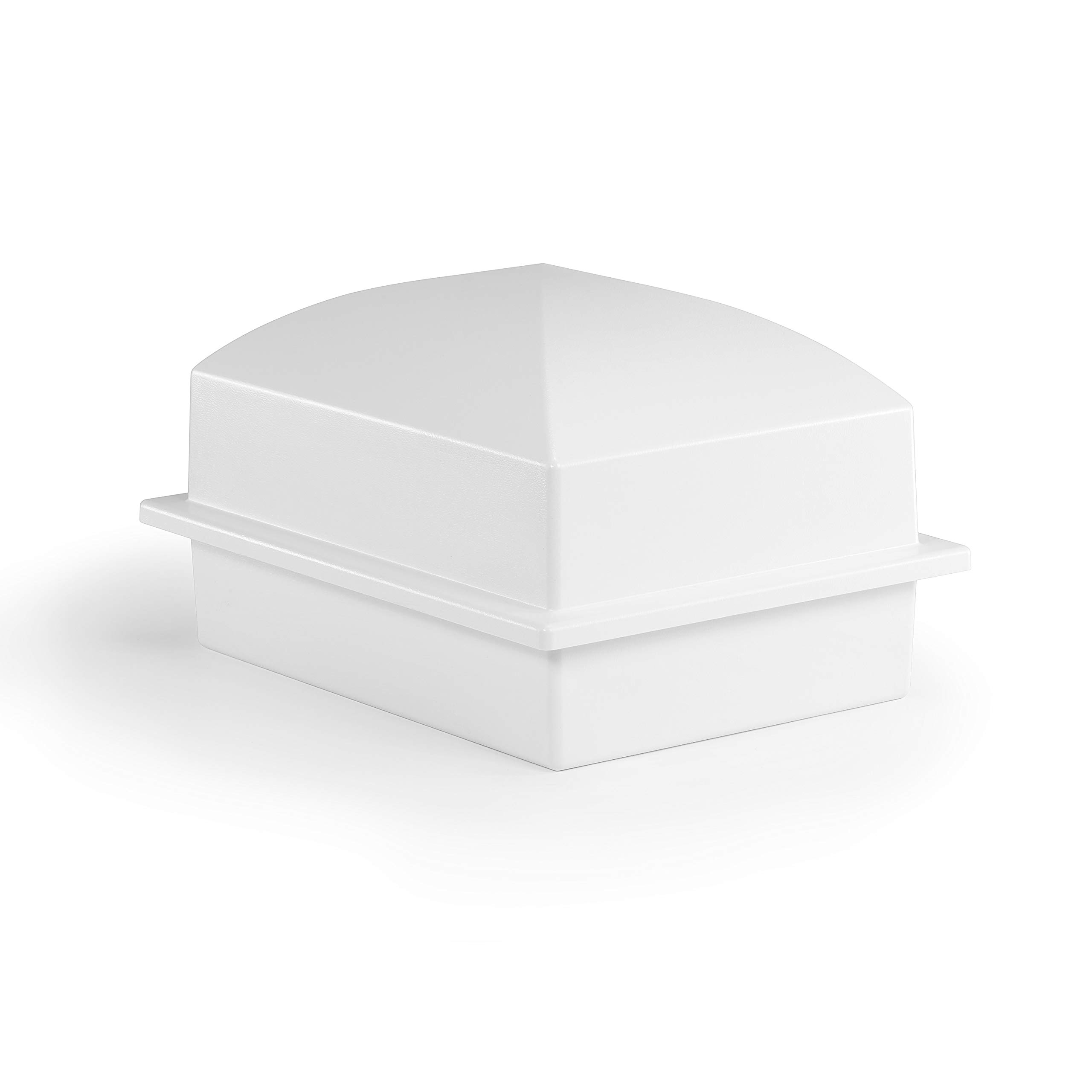 Elegant White Burial Urn Vault with Pink Roses - Secure Keepsake Container for Human Ashes - Perfect for Memorial Services, Home Display & Cemetery Plots
