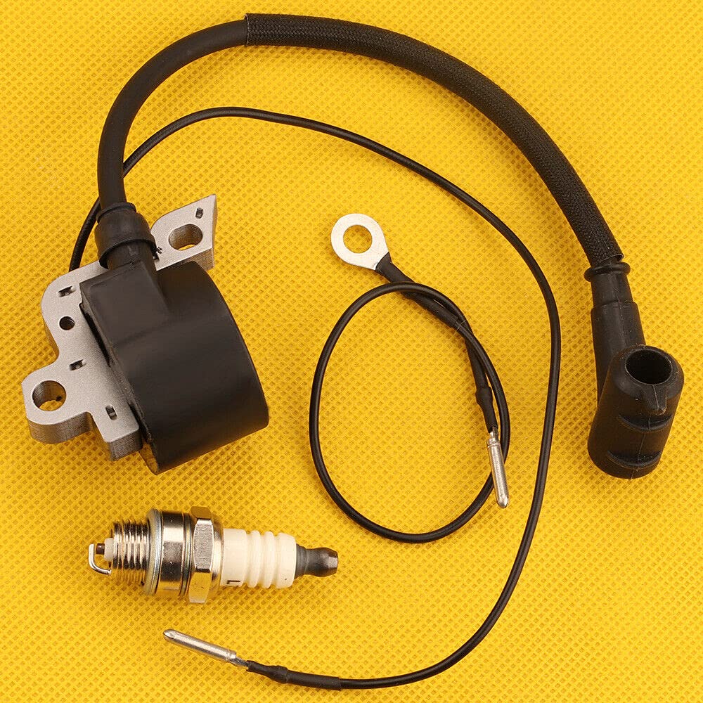 Stihl MS260 MS290 MS380 Chainsaw Ignition Coil & Spark Plug Replacement Part - Compatible with Machine 0000 400 1300 - Perfect for Forestry Work, Tree Cutting & DIY Landscaping