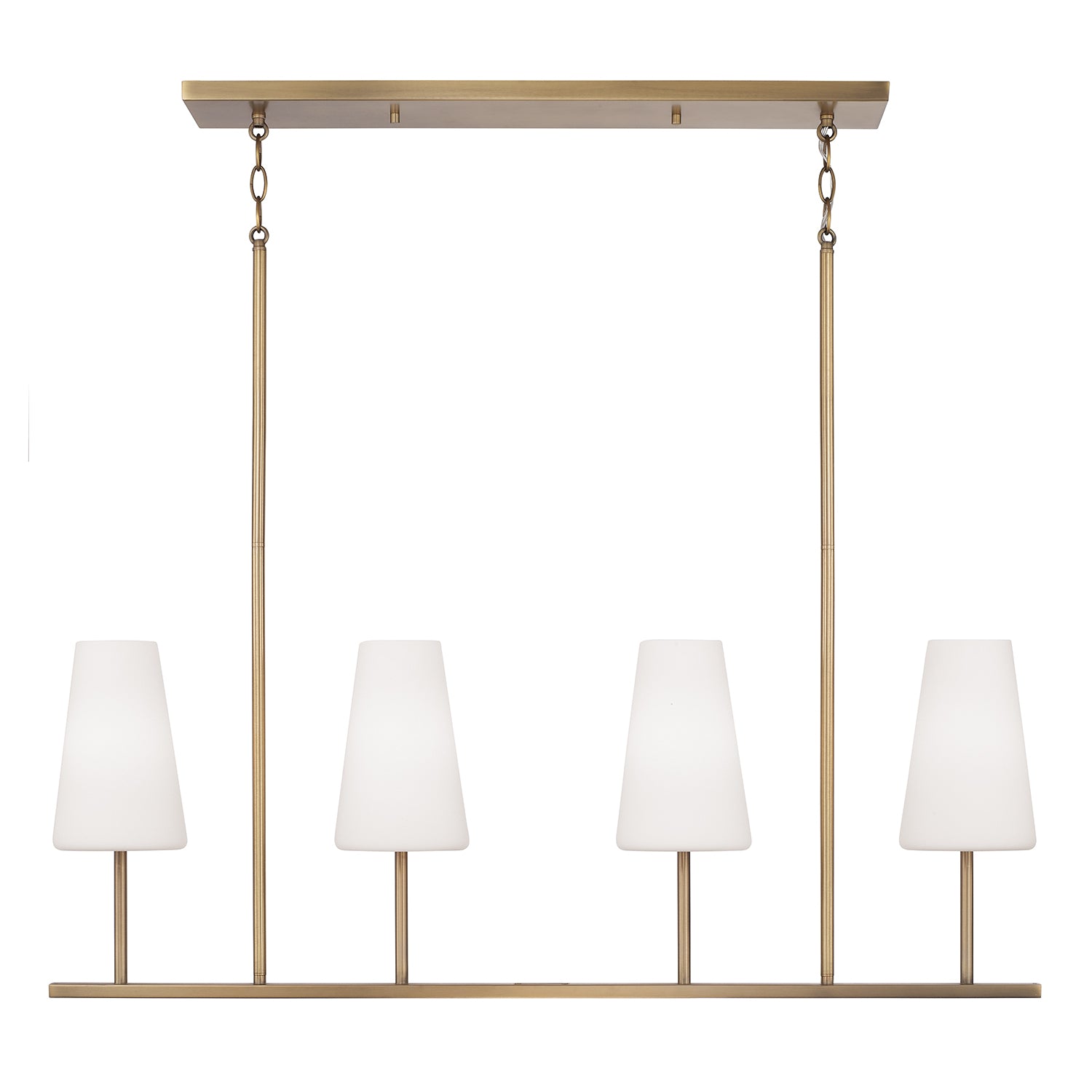 Isabella Linear Chandelier - Modern Crystal Pendant Light Fixture for Dining Room, Kitchen Island & Bedroom | Dimmable LED Lighting for Home Decor