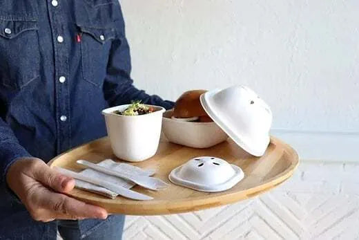 Eco-Friendly Sugarcane Fiber Fry Box - Biodegradable & Compostable Food Container for Takeout, Picnics, and Parties | Sustainable Alternative to Plastic