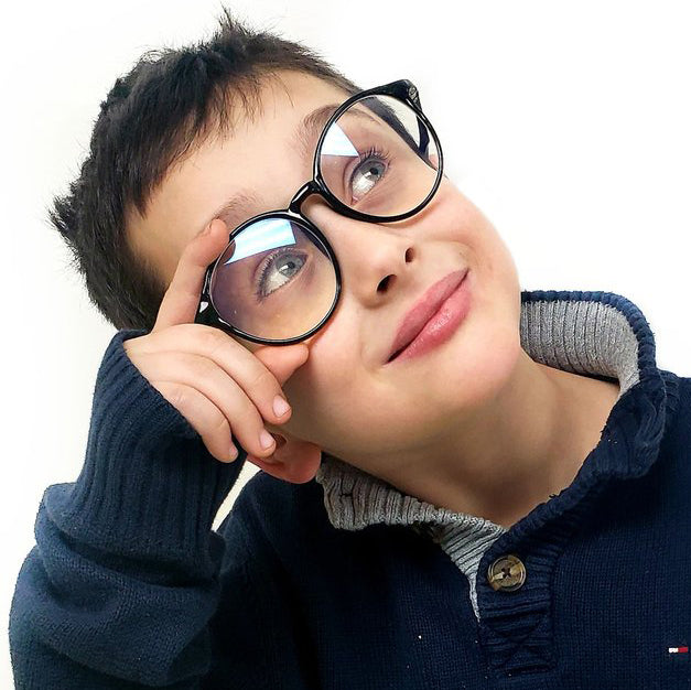 Einstein Prescription Black Glasses - Stylish & Durable Eyewear for Reading, Work, and Everyday Use