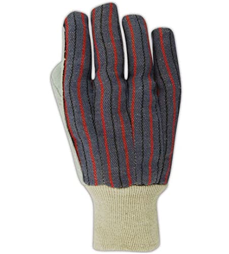 DuraMaster TK6 Leather Work Gloves for Women - Small Size (108 Pair) with Knit Wrist Cuff - Durable & Comfortable for Gardening, Construction & DIY Projects
