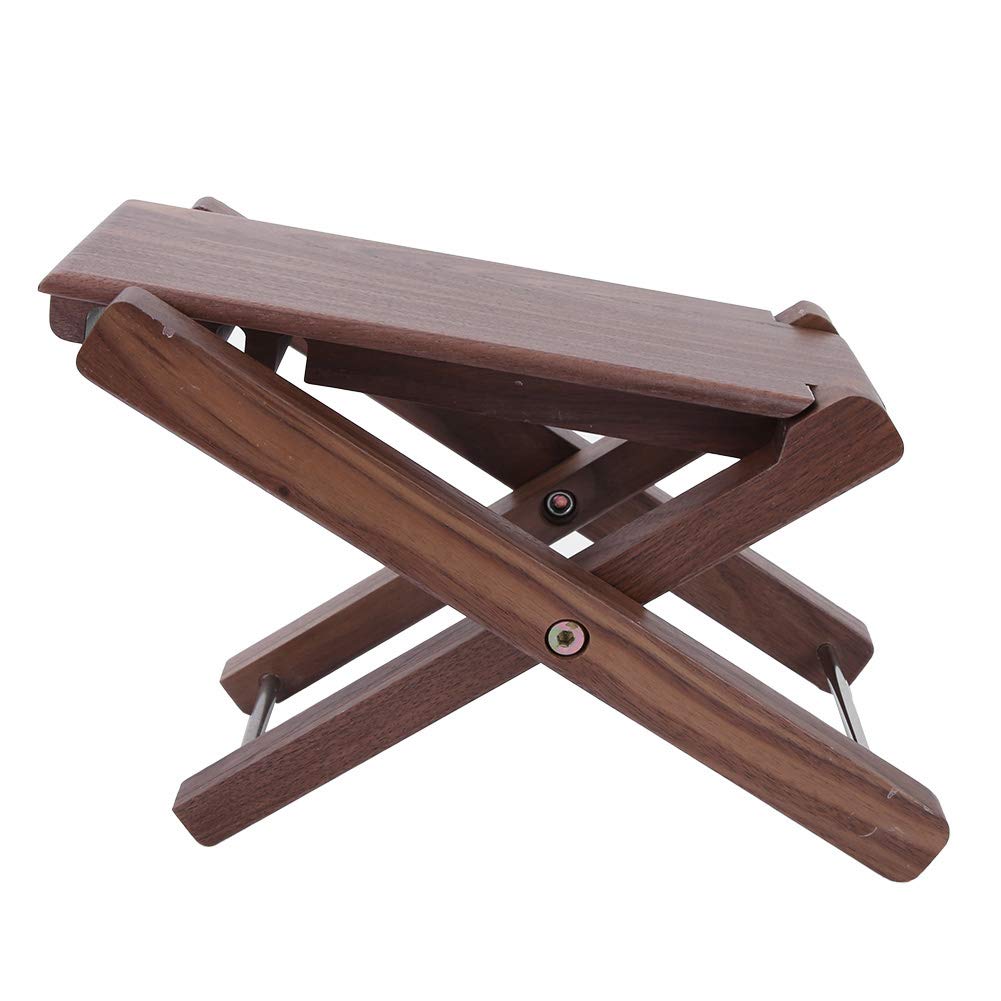 4-Position Adjustable Guitar Foot Stool - Anti-Slip Folding Footrest for Guitar Players | Perfect for Classical Guitar, Acoustic Guitar & Practice Sessions
