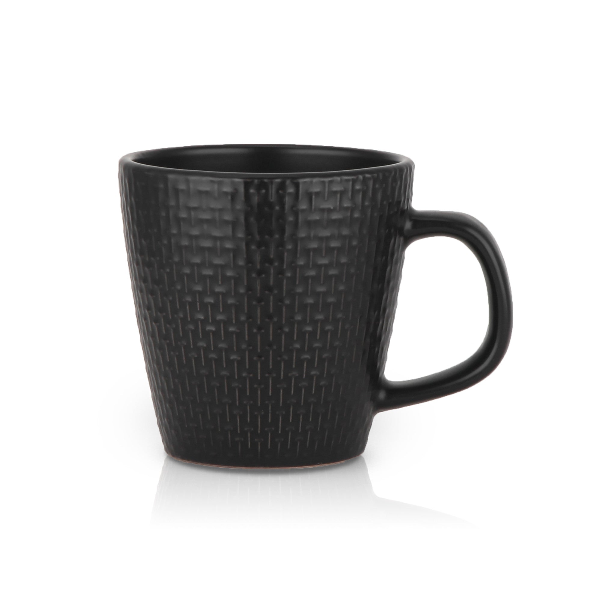Premium Black Olivia Stoneware Mug - Durable & Stylish Coffee Cup for Home, Office, or Gifts - Perfect for Morning Coffee, Tea, or Hot Chocolate