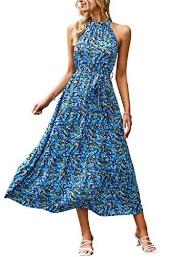 Floral Bright Blue
