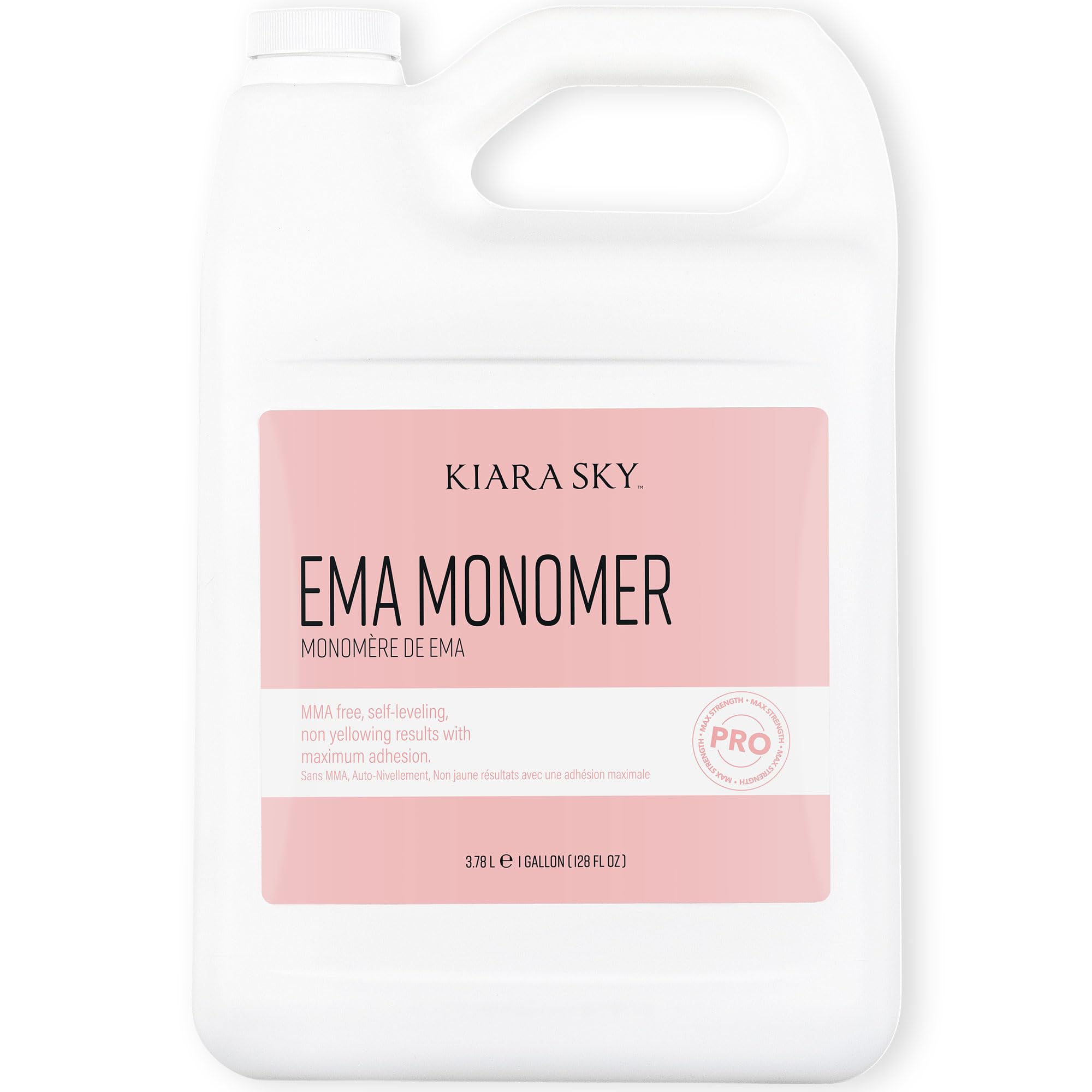 KIARA SKY EMA Monomer - Professional Acrylic Nail Liquid for Salon & Home Use, 128 Fl Oz (1 Gallon) - Perfect for Acrylic Nail Extensions, Sculpting & Nail Art Designs