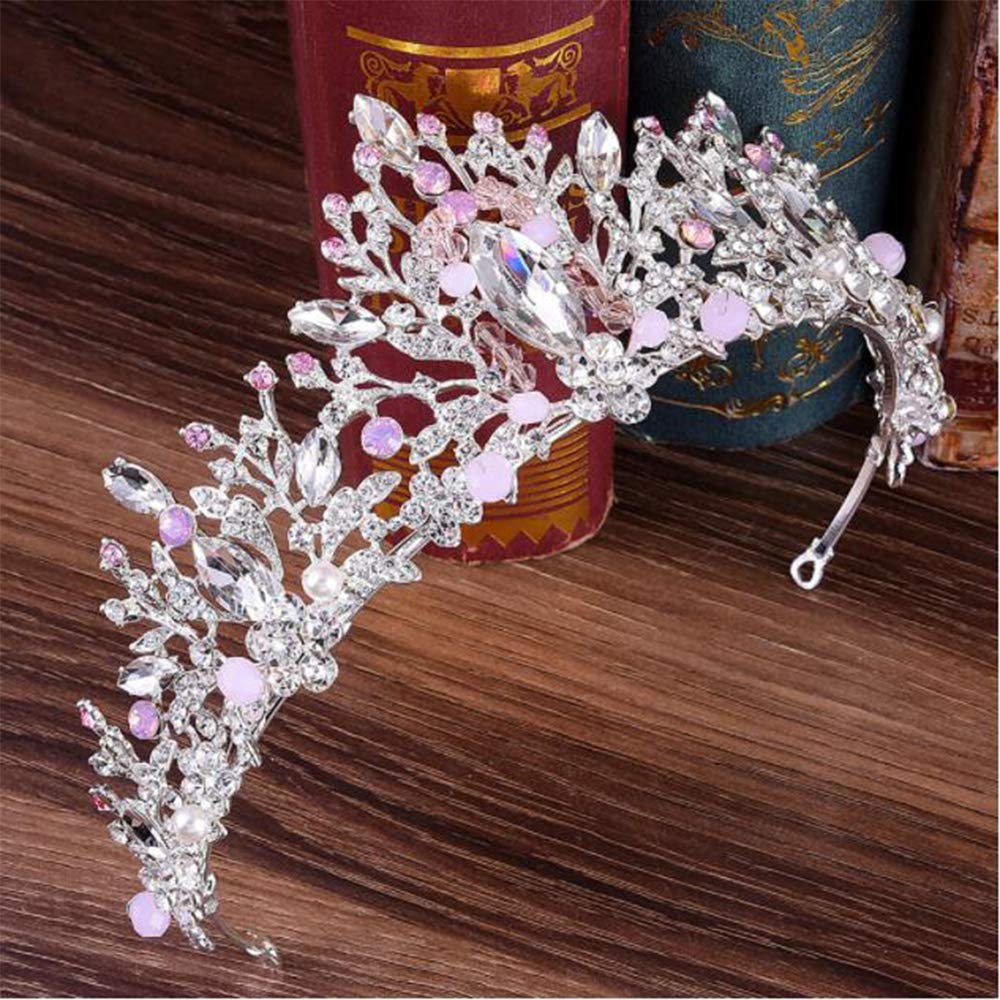 Sparkling Rhinestone Tiara Hair Crown - Elegant Crystal Wedding Headpiece for Women & Girls | Perfect for Bridal, Prom, Pageant & Special Occasions