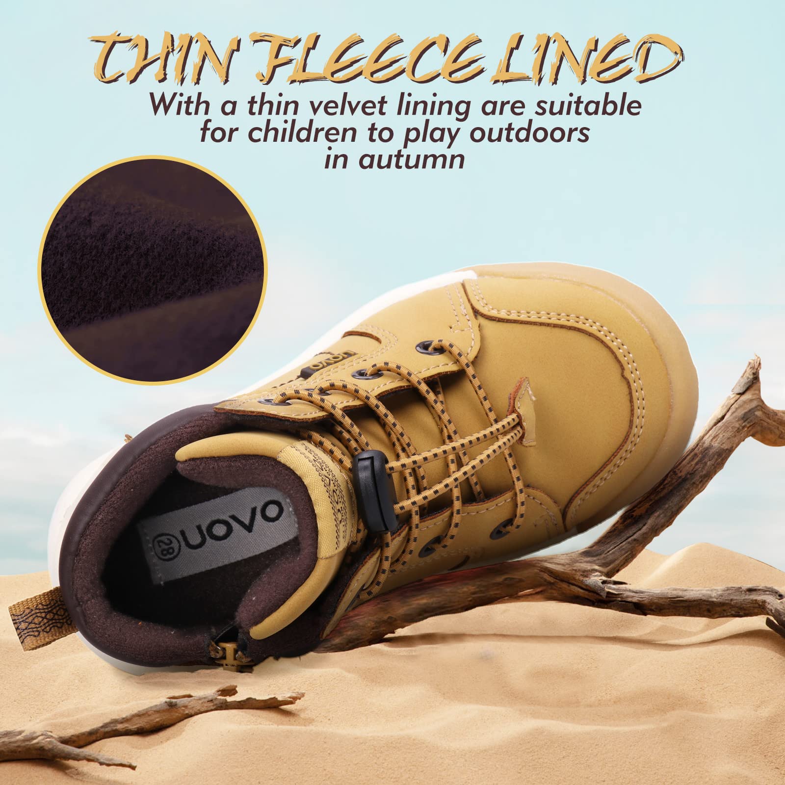 **Waterproof Winter Snow Boots for Boys - Slip Resistant Fur Lined Ankle Boots for Toddler, Little & Big Kids - Outdoor Sports & Walking Shoes for Cold Weather Play**