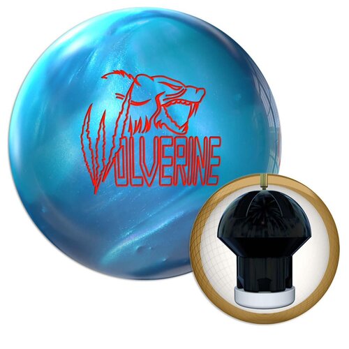 900Global Wolverine Aqua Bowling Ball - High Performance Reactive Resin for Hook & Strike | Perfect for League Play & Tournament Competition