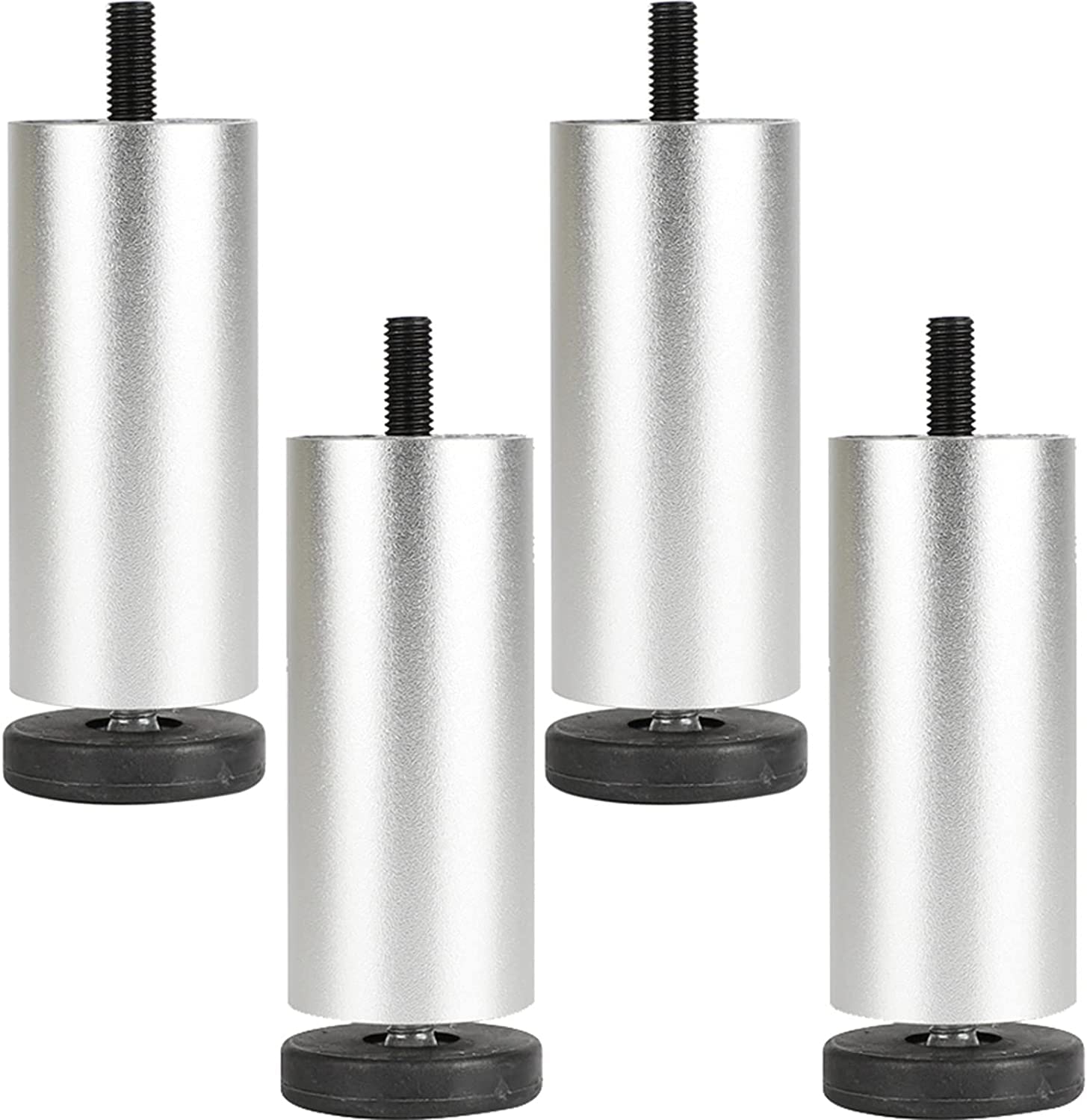 Heavy Duty Adjustable Hairpin Table Legs - 4 Pack Thick Metal Furniture Legs for Sofa, Bed, Cabinet, Couch, Kitchen Island, Breakfast Bar & TV Stand - Perfect for Modern Industrial Home Decor & DIY Furniture Projects